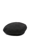 Lemaire Essential Wool Beret In Black