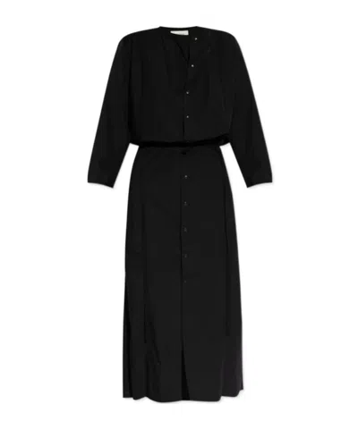 Lemaire Oversized Midi Dress In Black