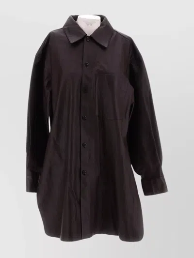 Lemaire Oversized Shirt With Pocket And Vent In Multi