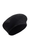 Lemaire Oversized Wool-alpaca Beret In Black