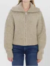 Lemaire Oversized Ribbed Alpaca And Yak Hair-blend Cardigan In Gray