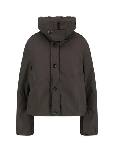 Lemaire Padded Down Jacket In Brown