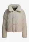 Lemaire Padded Down Jacket In Neutral