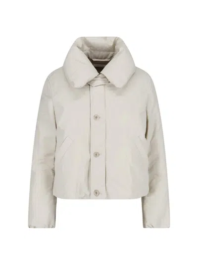 Lemaire Padded Jacket In White
