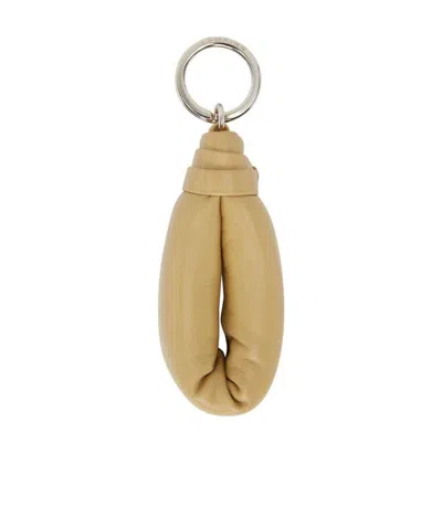 Lemaire Padded Key Chain In Nude