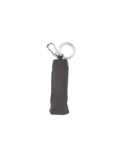 Lemaire Padded Keychain In Brown