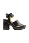 LEMAIRE LEMAIRE PADDED WEDGE SANDAL SHOES