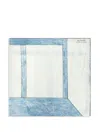 Lemaire Painterly-print Scarf In White