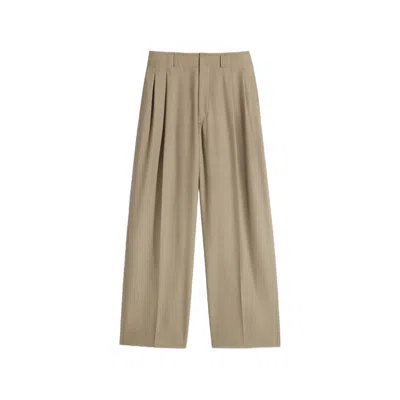 Lemaire Pleated Tailored Trousers In Brown