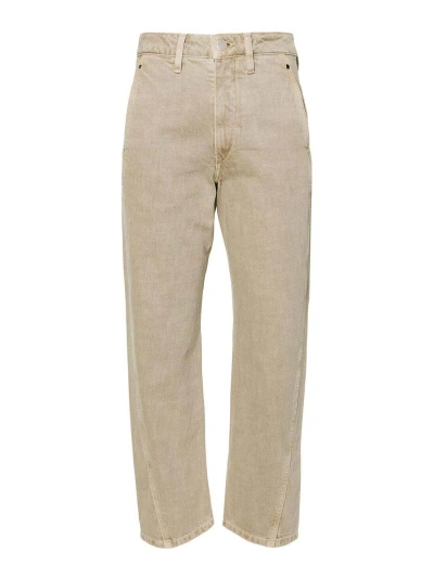 Lemaire Twisted Pants In Beige