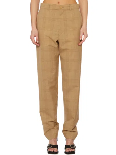 Lemaire Pantalone In Lana In Brown