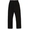 Lemaire High-rise Waist Straight Leg Trousers In Black