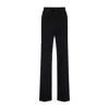 Lemaire High Waisted Straight Pants With Back Pockets In Blue