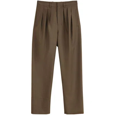 Lemaire Trousers In Brown