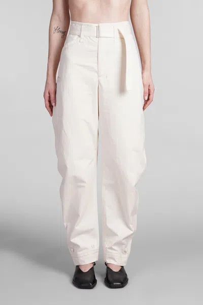 Lemaire Pants In Beige Cotton