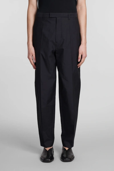 Lemaire Trousers In Black Cotton
