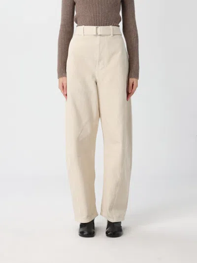 LEMAIRE PANTS LEMAIRE WOMAN COLOR BEIGE,H63190022