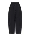 Lemaire Cotton Trousers In Black