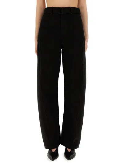 LEMAIRE LEMAIRE PANTS WITH "TWISTED" BELT