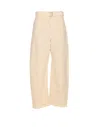 Lemaire Belted Twisted Pants In Neutral