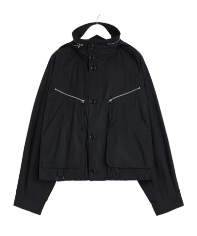 Lemaire Parachute Blouson In Black
