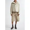 Lemaire Parachute Blouson Jacket Stone Beige In Pattern