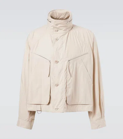 Lemaire Parachute Cotton Blouson In Sand