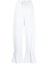 Lemaire Drawstring-fastening Parachute Trousers In Bl701 Sky