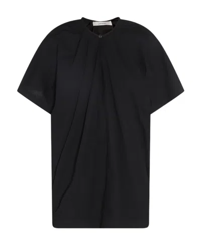 Lemaire Parachute T-shirt In Black