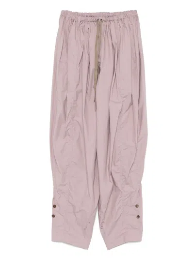 Lemaire Parachute Trousers In Pink