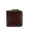 Lemaire Patina Zip Compact Bi Fold In Ristretto