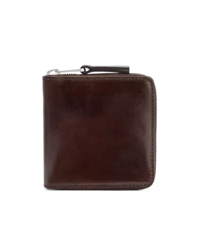 Lemaire Patina Zip Compact Bi Fold In Ristretto