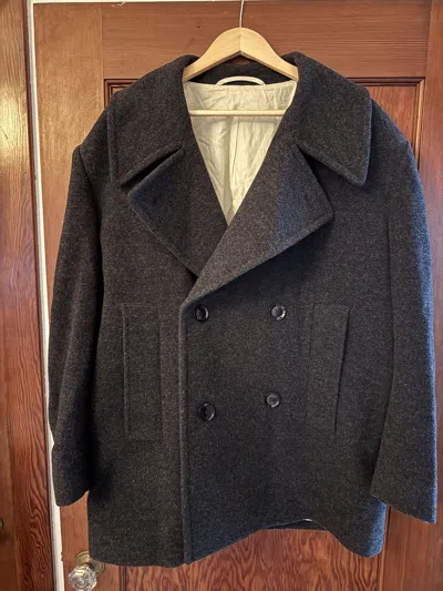 Pre-owned Lemaire Peacoat In Gray