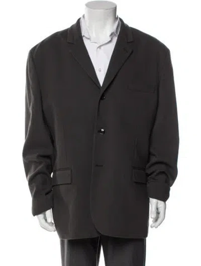 Pre-owned Lemaire Peacoat In Gray