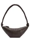 Lemaire Pearls Medium Croissant Bag In Black
