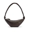 Lemaire Pearls Medium Croissant Bag In Brown