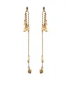 Lemaire Dangling Chain Charm Earrings In Gold