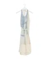 Lemaire Off-white Philippe Weisbecker Apron Midi Dress In Neutral