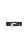 Lemaire Leather Belt In Black
