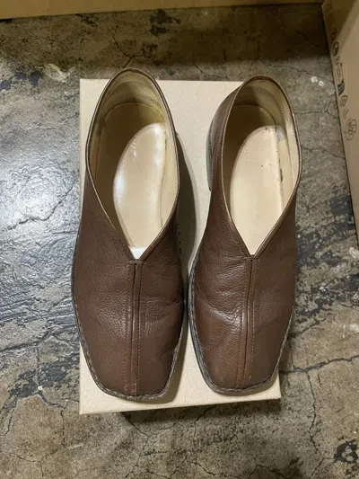 Pre-owned Lemaire Pipe Slippers Brown