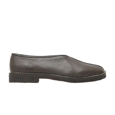 Pre-owned Lemaire Piped Crepe Slipper 'dark Brown' | Men's Size 42