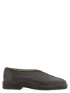 Lemaire Piped Crepe Slippers In Black