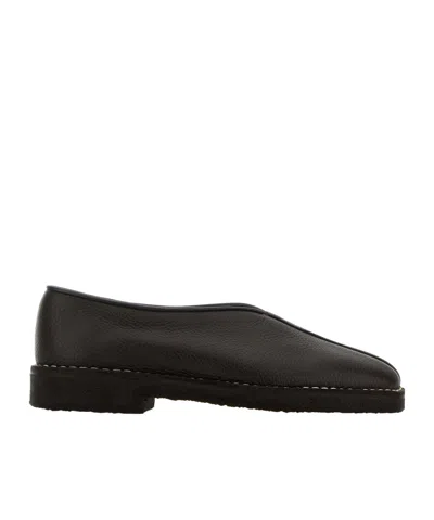 Lemaire Piped Flats In Black