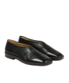 Lemaire Piped Leather Loafers In Black