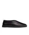 Lemaire Slip-on Leather Sneakers In Black
