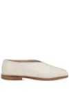 Lemaire Off-white Flat Piped Slippers In Neutrals