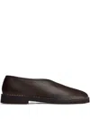 Lemaire Piped Square-toe Loafers In Multi