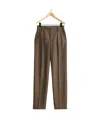 Lemaire Pantalone In Misto Lana Marrone Uomo In Brown