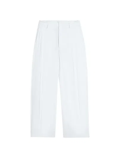 Lemaire Pleat Panel Palazzo Pants In White