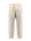 Lemaire Men Pleated Carrot Denim Trouser In Neutral